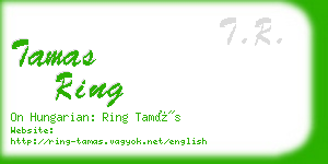 tamas ring business card